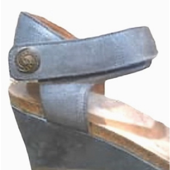 TAOS Sandles. Woven adjustable straps, Steel blue. 39/7.5 - Picture 3 of 4